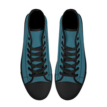 Load image into Gallery viewer, Ti Amo I love you - Exclusive Brand - High-Top Canvas Shoes - Black Soles
