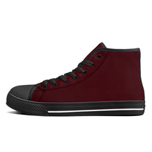 Load image into Gallery viewer, Ti Amo I love you - Exclusive Brand - High-Top Canvas Shoes - Black Soles
