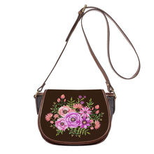 Load image into Gallery viewer, Ti Amo I love you - Exclusive Brand - Hickory - Floral Bouquet - Saddle Bag
