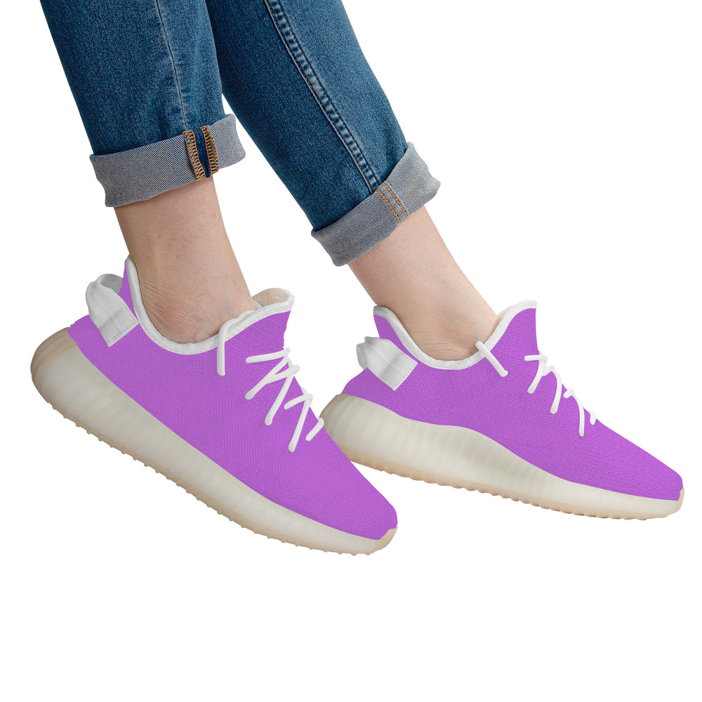Ti Amo I love you - Exclusive Brand  - Lavender - Love Sign - Breathable Mesh Knit Sneaker - White Soles