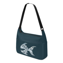 Load image into Gallery viewer, Ti Amo I love you - Exclusive Brand  - Blue Dianne - Angry Fish -  Journey Computer Shoulder Bag
