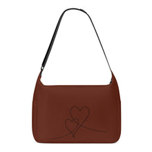 Load image into Gallery viewer, Ti Amo I love you - Exclusive Brand - Dates - Double Script Heart - Journey Computer Shoulder Bag
