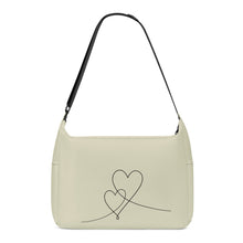 Load image into Gallery viewer, Ti Amo I love you - Exclusive Brand - Bleached Sand -  Double Script Heart - Journey Computer Shoulder Bag
