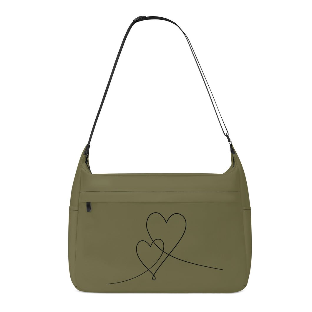 Ti Amo I love you - Exclusive Brand - Beat Around the Bush - Double Script Heart - Journey Computer Shoulder Bag