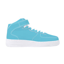 Load image into Gallery viewer, Ti Amo I love you - Exclusive Brand - Aquamarine Blue - High Top Unisex Sneakers
