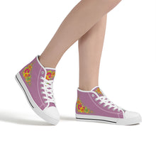 Load image into Gallery viewer, Ti Amo I love you  - Exclusive Brand - High-Top Canvas Shoes - White Soles
