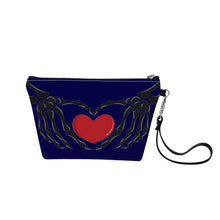 Load image into Gallery viewer, Ti Amo I love you - Exclusive Brand  - Stratos - Skeleton Hands with Heart - Sling Cosmetic Bag
