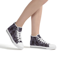 Load image into Gallery viewer, Ti Amo I love you - Exclusive Brand  - High-Top Canvas Shoes - White Soles
