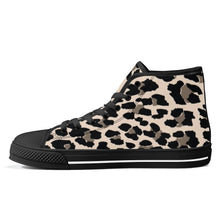 Load image into Gallery viewer, Ti Amo I love you - Exclusive Brand - Womens High-Top Canvas Shoes - Black Soles - Sizes 5-12
