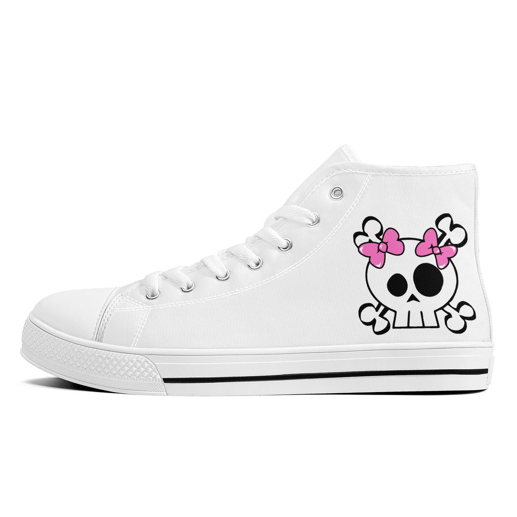 Ti Amo I love you - Exclusive Brand - High-Top Canvas Shoes - White Soles