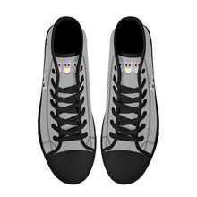 Load image into Gallery viewer, Ti Amo I love you - Exclusive Brand - High-Top Canvas Shoes - Black Soles
