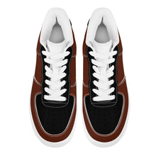 Load image into Gallery viewer, Ti Amo I love you - Exclusive Brand -Unisex - Brown with Black Accents Low Top Unisex Sneakers
