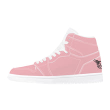 Load image into Gallery viewer, Ti Amo I love you - Exclusive Brand  - Mandys Pink - Skeleton Hands with Heart - High Top Synthetic Leather Sneaker - Ti Amo I love you
