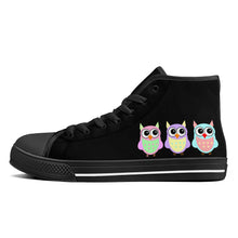 Load image into Gallery viewer, Ti Amo I love you - Exclusive Brand - High-Top Canvas Shoes - Black Soles
