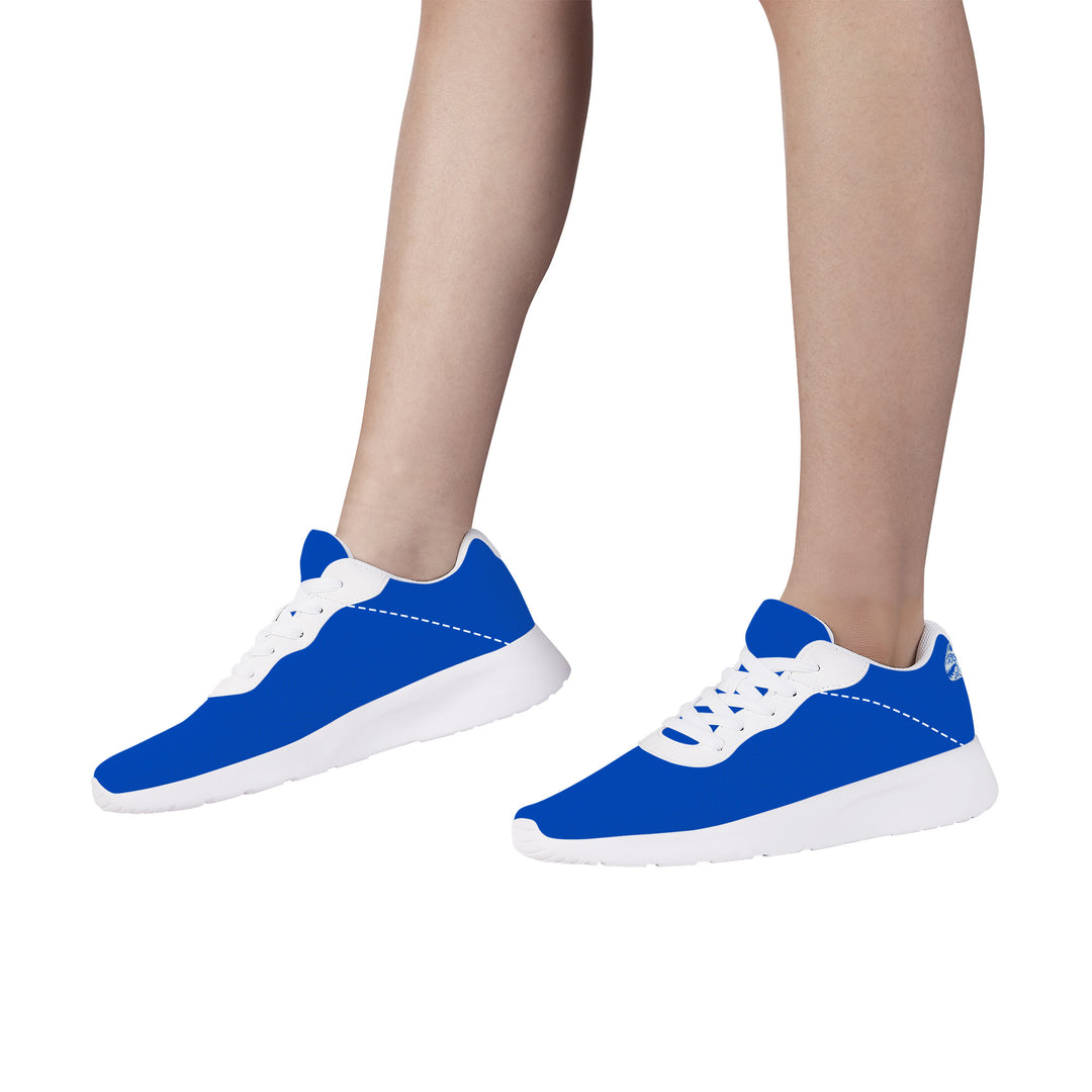 Ti Amo I love you  - Exclusive Brand  - Absolute Zero Blue - Angry Fish - Air Mesh Running Shoes - White Soles