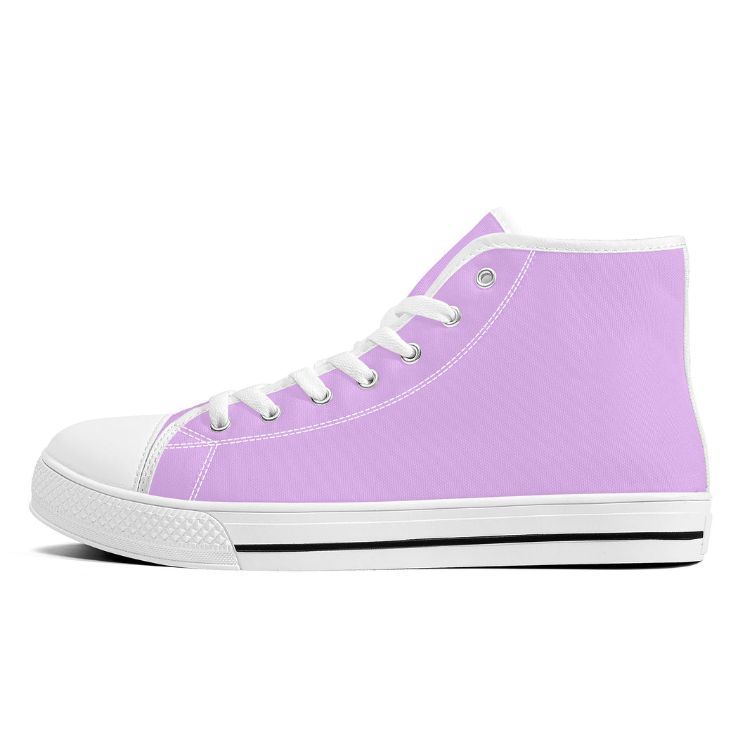 Ti Amo I love you  - Exclusive Brand  - Womens High-Top Canvas Shoes - White Soles