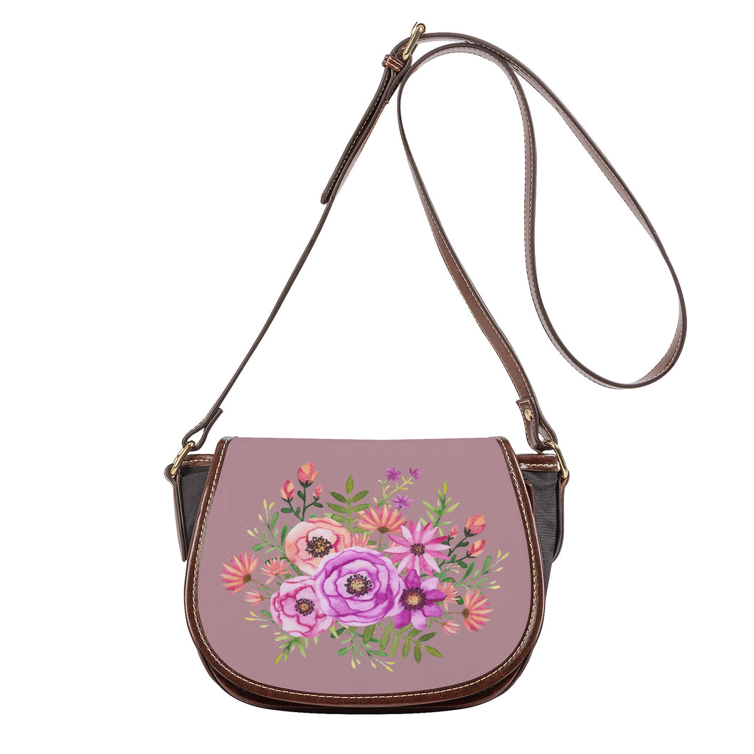 Ti Amo I love you - Exclusive Brand - Tuscany - Floral Bouquet - Saddle Bag