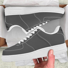 Load image into Gallery viewer, Ti Amo I love you - Exclusive Brand  - Davy&#39;s Grey - Skeleton Hands with Heart - Low Top Unisex Sneakers
