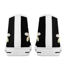 Load image into Gallery viewer, Ti Amo I love you - Exclusive Brand - High-Top Canvas Shoes - White Soles
