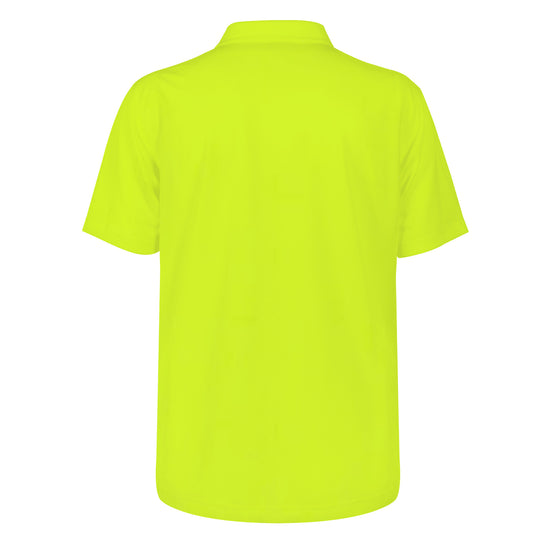 Ti Amo I love you - Exclusive Brand  - Mens Neon Yellow Polo Shirt