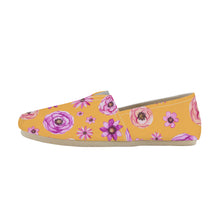 Load image into Gallery viewer, Ti Amo I love you  - Exclusive Brand  - Yellow with Flowers -  Casual Flat Driving Shoe
