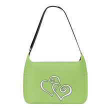 Load image into Gallery viewer, Ti Amo I love you - Exclusive Brand - Wild Willow - Double White Heart - Journey Computer Shoulder Bag
