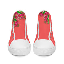 Load image into Gallery viewer, Ti Amo I love you - Exclusive Brand - High-Top Canvas Shoes - White Soles
