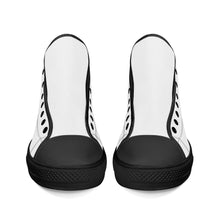 Load image into Gallery viewer, Ti Amo I love you - Exclusive Brand - White - High-Top Canvas Shoes - Black Soles
