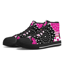 Load image into Gallery viewer, Ti Amo I love you  - Exclusive Brand  - High-Top Canvas Shoes - Black Soles
