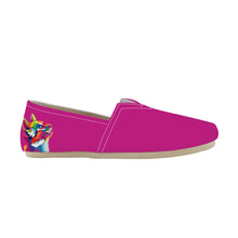 Load image into Gallery viewer, Ti Amo I love you  - Exclusive Brand  - Hot Pink Cat -  Casual Flat Driving Shoe
