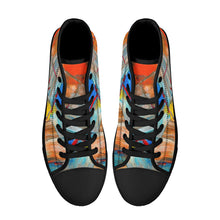 Load image into Gallery viewer, Ti Amo I love you - Exclusive Brand - High-Top Canvas Shoes - Black Soles
