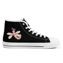 Load image into Gallery viewer, Ti Amo I love you - Exclusive Brand - High-Top Canvas Shoes - White Soles
