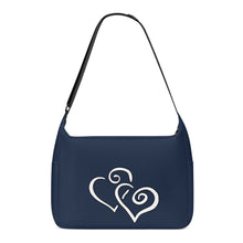 Load image into Gallery viewer, Ti Amo I love you - Exclusive Brand - Big Stone - Double White Heart - Journey Computer Shoulder Bag
