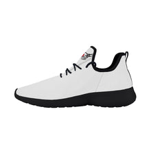 Load image into Gallery viewer, Ti Amo I love you - Exclusive Brand - White - Skelton Hands with Heart - Mens / Womens - Lightweight Mesh Knit Sneaker - Black Soles
