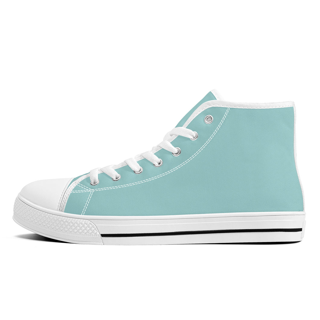 Ti Amo I love you - Exclusive Brand  - High-Top Canvas Shoes - White Soles