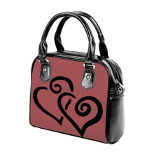 Load image into Gallery viewer, Ti Amo I love you - Exclusive Brand - Matrix - Double Black Heart -  Shoulder Handbag
