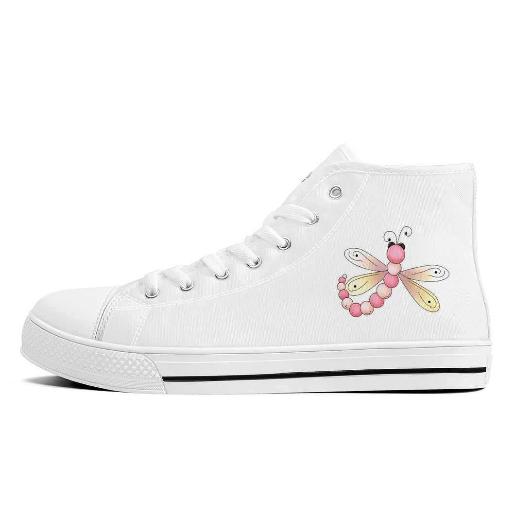 Ti Amo I love you - Exclusive Brand - High-Top Canvas Shoes - White Soles