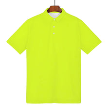 Load image into Gallery viewer, Ti Amo I love you - Exclusive Brand  - Mens Neon Yellow Polo Shirt
