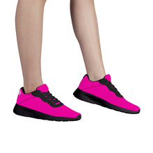 Load image into Gallery viewer, Ti Amo I love you - Exclusive Brand  - Hollywood Cerise  - Angry Fish - Air Mesh Running Shoes - Black Soles
