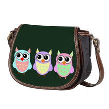 Load image into Gallery viewer, Ti Amo I love you - Exclusive Brand - Celtic - 3 Owls - Saddle Bag
