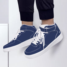 Load image into Gallery viewer, Ti Amo I love you - Exclusive Brand - Admiral Blue - High Top Unisex Sneakers
