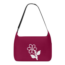 Load image into Gallery viewer, Ti Amo I love you - Exclusive Brand - Burgundy - White Daisy - Journey Computer Shoulder Bag
