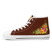 Load image into Gallery viewer, Ti Amo I love you  - Exclusive Brand - High-Top Canvas Shoes - White Soles
