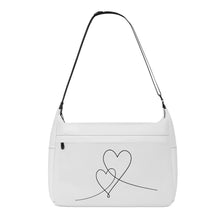 Load image into Gallery viewer, Ti Amo I love you - Exclusive Brand  - Concrete - Double Script Heart - Journey Computer Shoulder Bag
