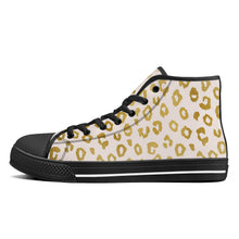 Load image into Gallery viewer, Ti Amo I love you - Exclusive Brand - Womens High-Top Canvas Shoes - Black Soles - Sizes 5-12
