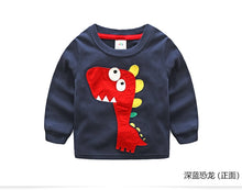 Load image into Gallery viewer, Toddler / Kids - Boys - Cotton Striped &amp;Patchwork Animal Baby  Long Sleeve T-Shirts - Sizes 2T -Kids 10
