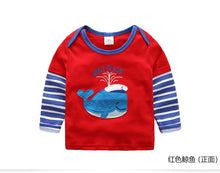 Load image into Gallery viewer, Toddler / Kids - Boys - Cotton Striped &amp;Patchwork Animal Baby  Long Sleeve T-Shirts - Sizes 2T -Kids 10
