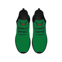 Load image into Gallery viewer, Ti Amo I love you - Exclusive Brand - Fun Green - Skelton Hands with Heart - Mens / Womens - Lightweight Mesh Knit Sneaker - Black Soles
