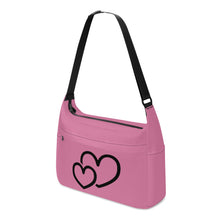 Load image into Gallery viewer, Ti Amo I love you - Exclusive Brand - Charm - Double Black Heart - Journey Computer Shoulder Bag
