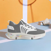 Load image into Gallery viewer, Ti Amo I love you - Exclusive Brand  - Dove Gray - Mens / Womens - Air Max React Sneakers - White Soles
